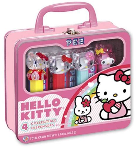 pez hello kitty metal lunch box|hello kitty pez.